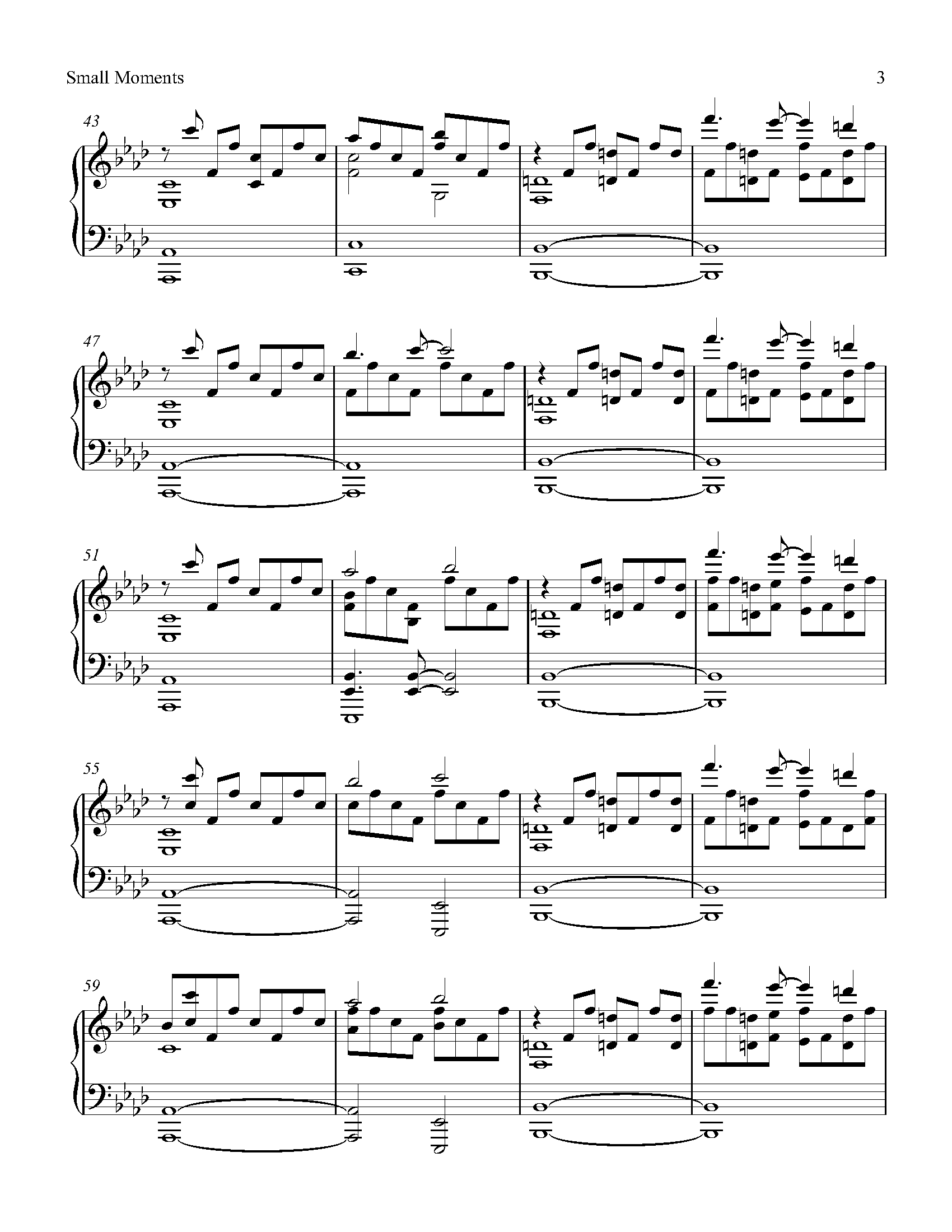 Small Moments Like These Above & Beyond sheet music Sheethost