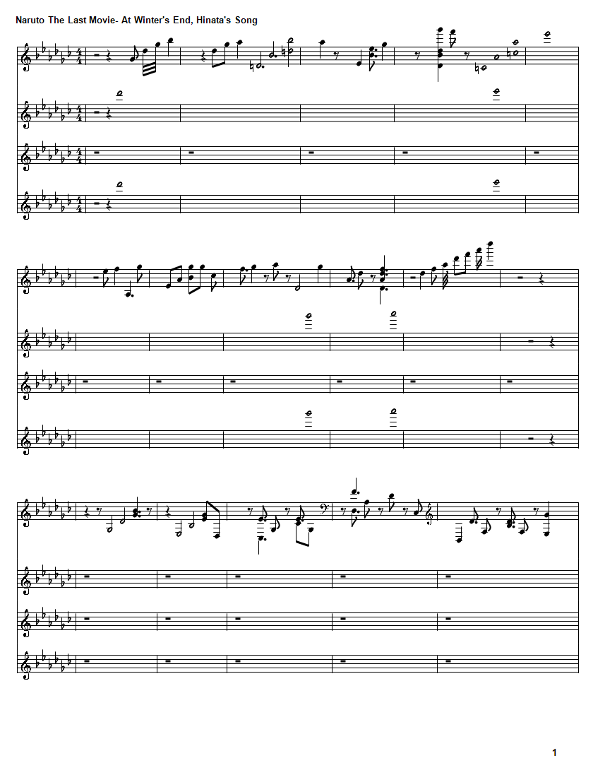 At Winter's End/Hinata's Song