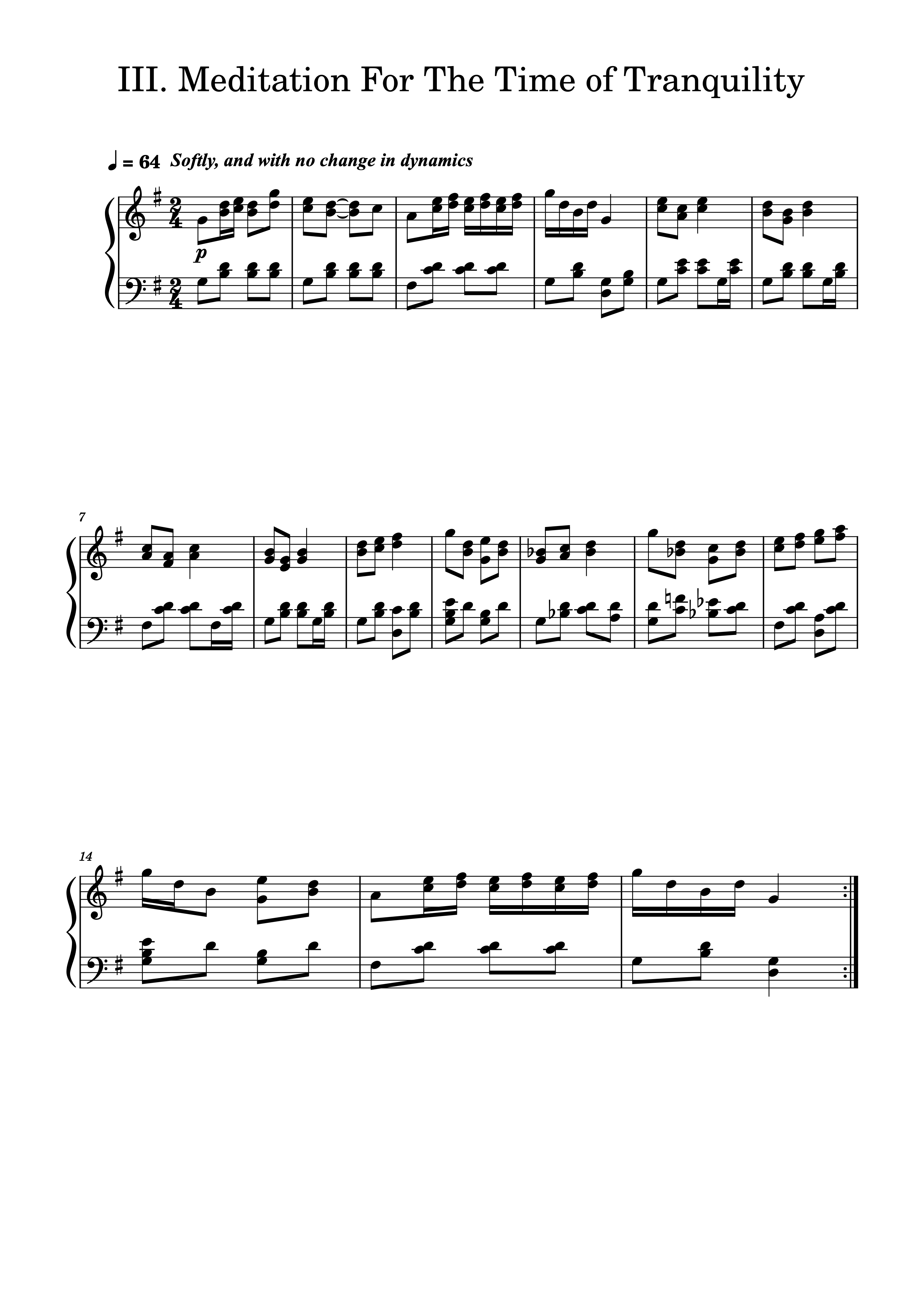 DRAFT ONLY - Piece III. - Piano Version