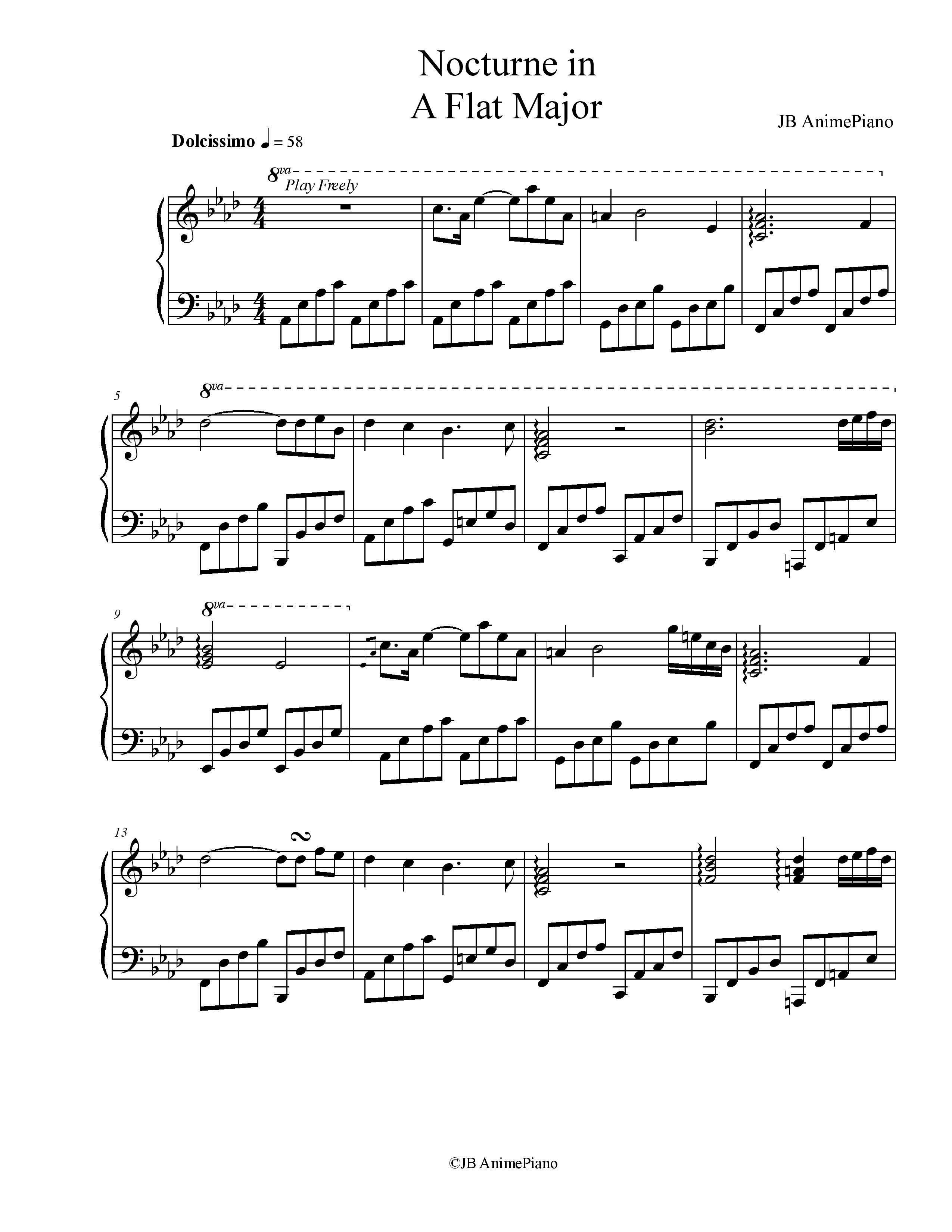 Nocturne in A Flat Major