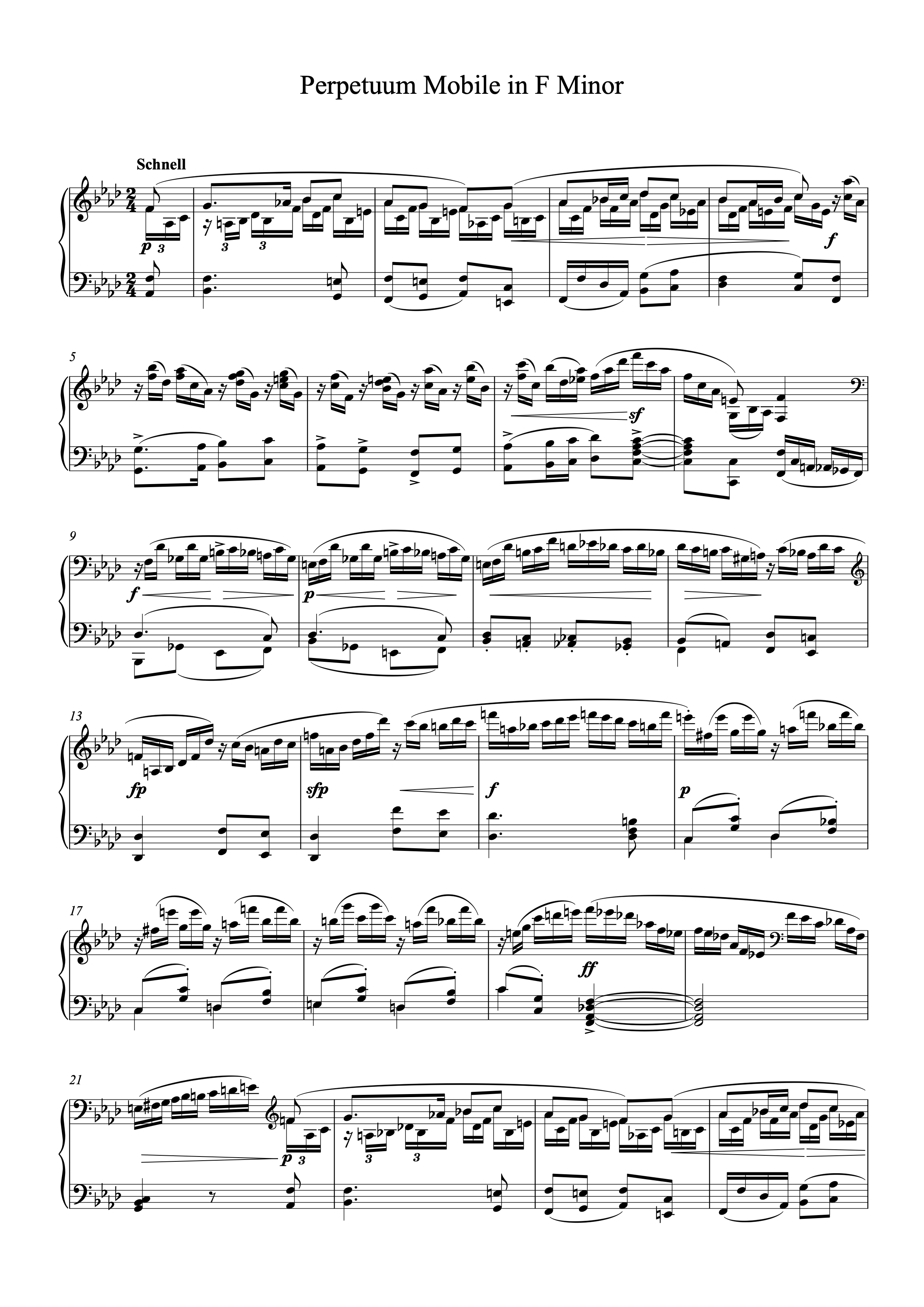 Perpetum Mobile in F Minor