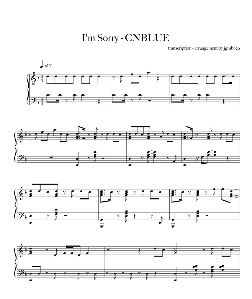 I'm Sorry