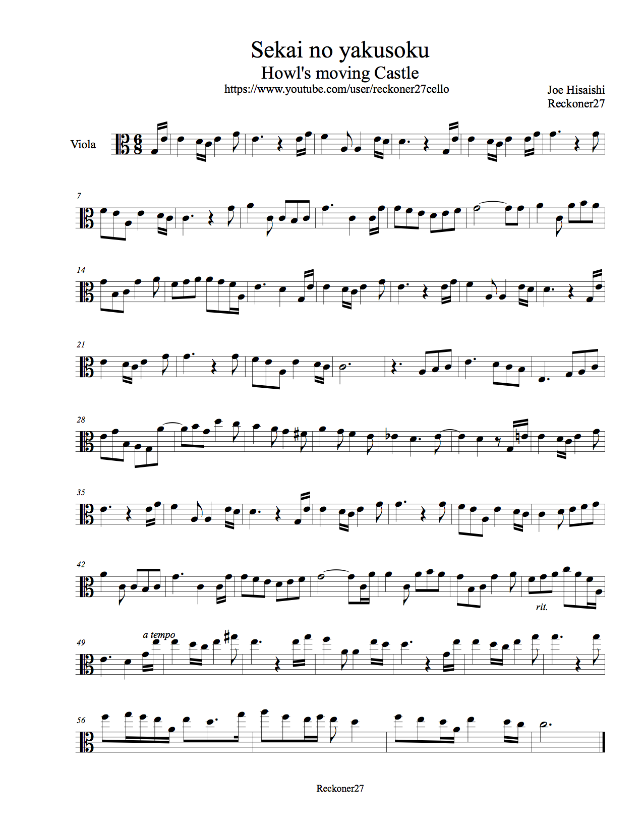 Sekai no yakusoku- Viola
