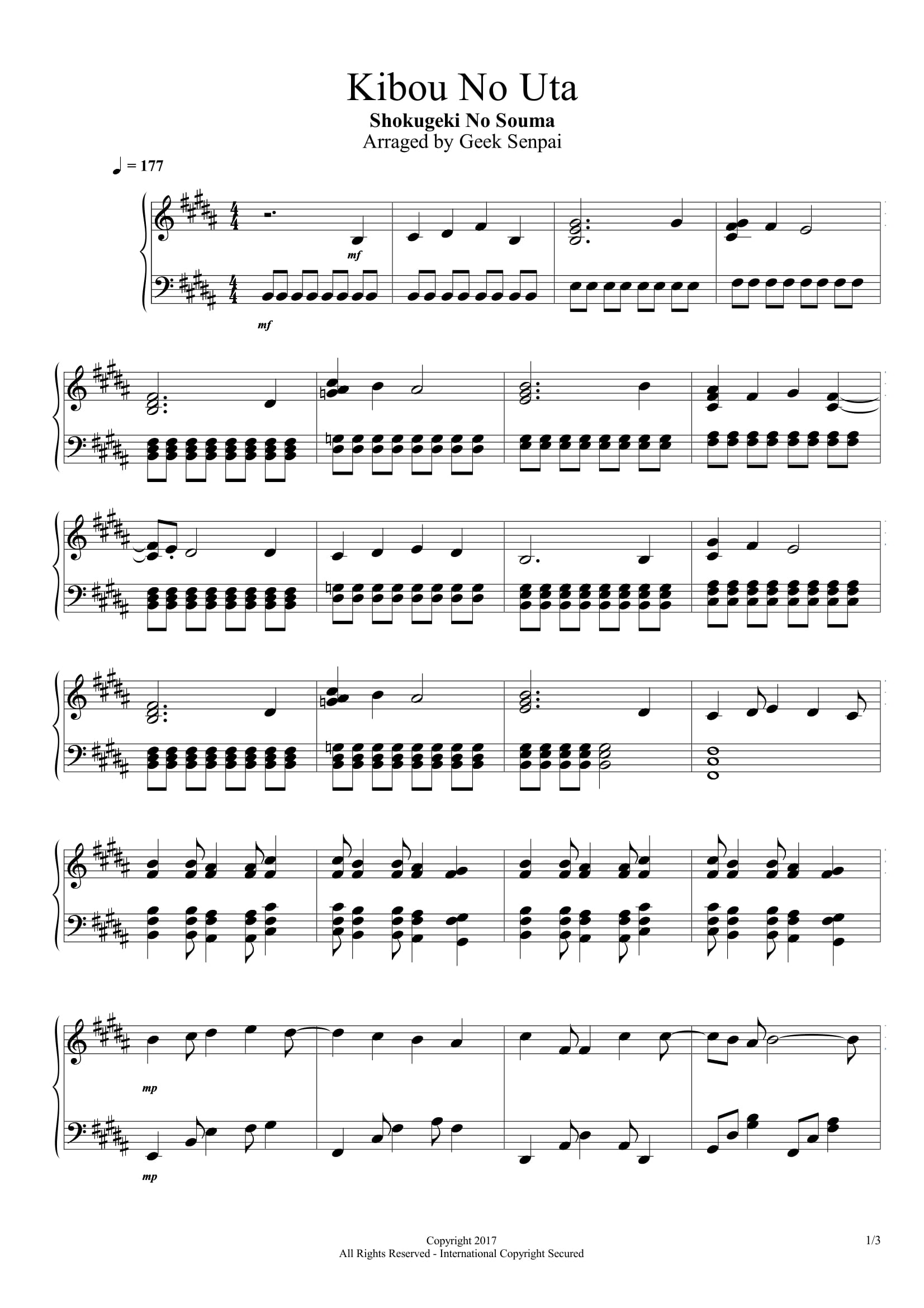 Kibou No Uta (希望の唄)