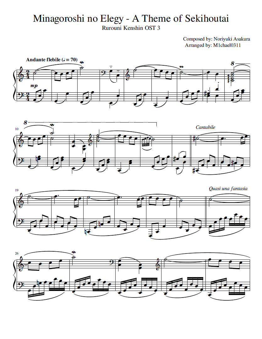 Minagoroshi no Elegy - A Theme of Sekihoutai