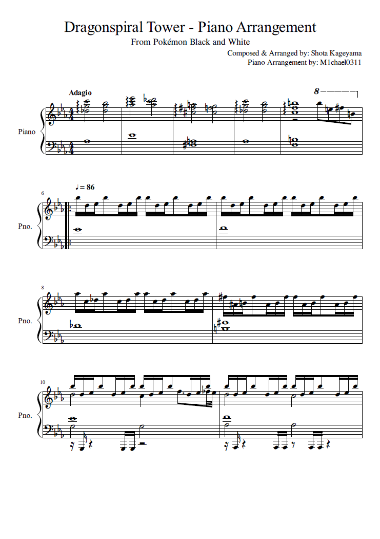 Dragonspiral Tower - Piano Arrangement