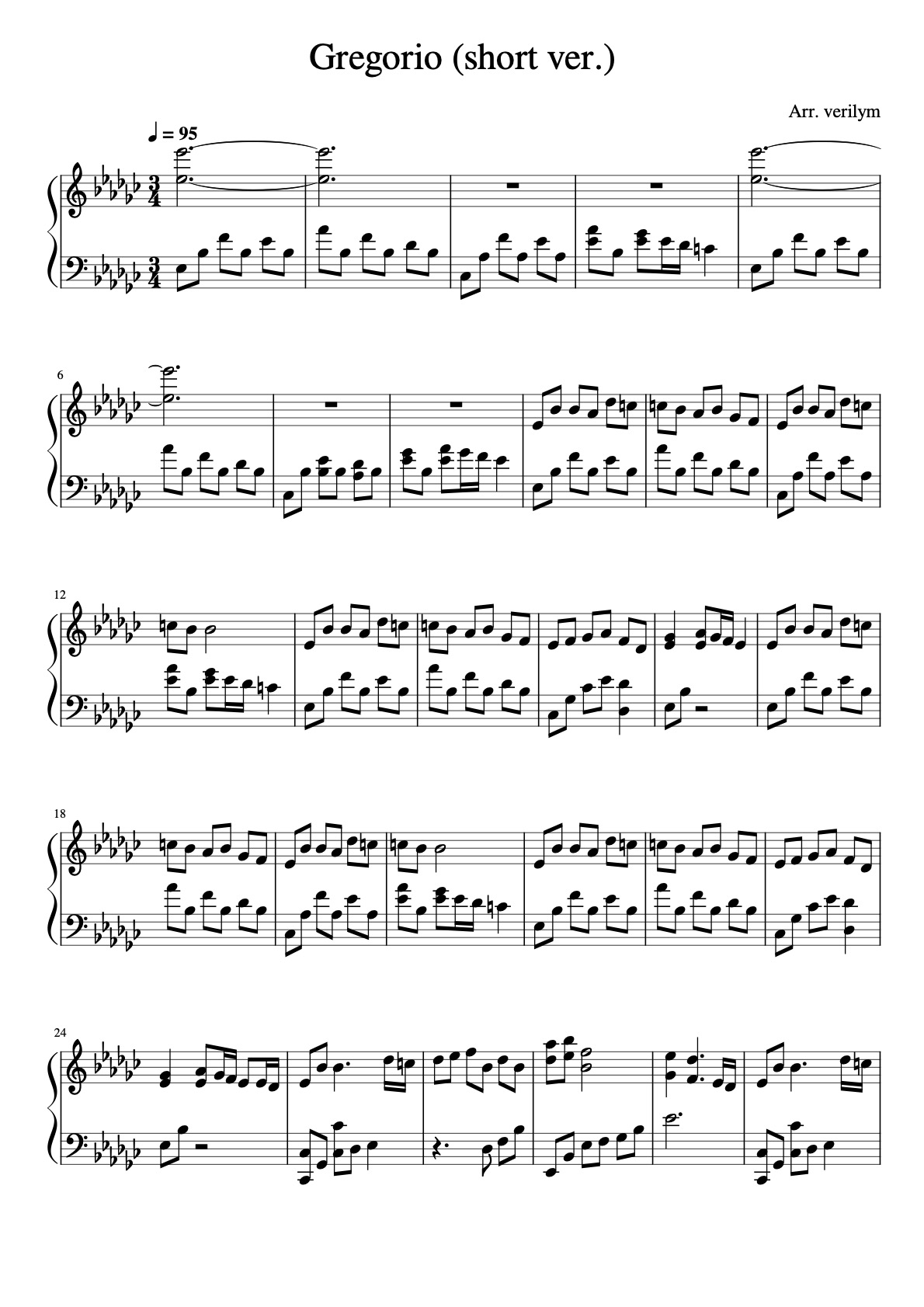Gregorio (short ver.)