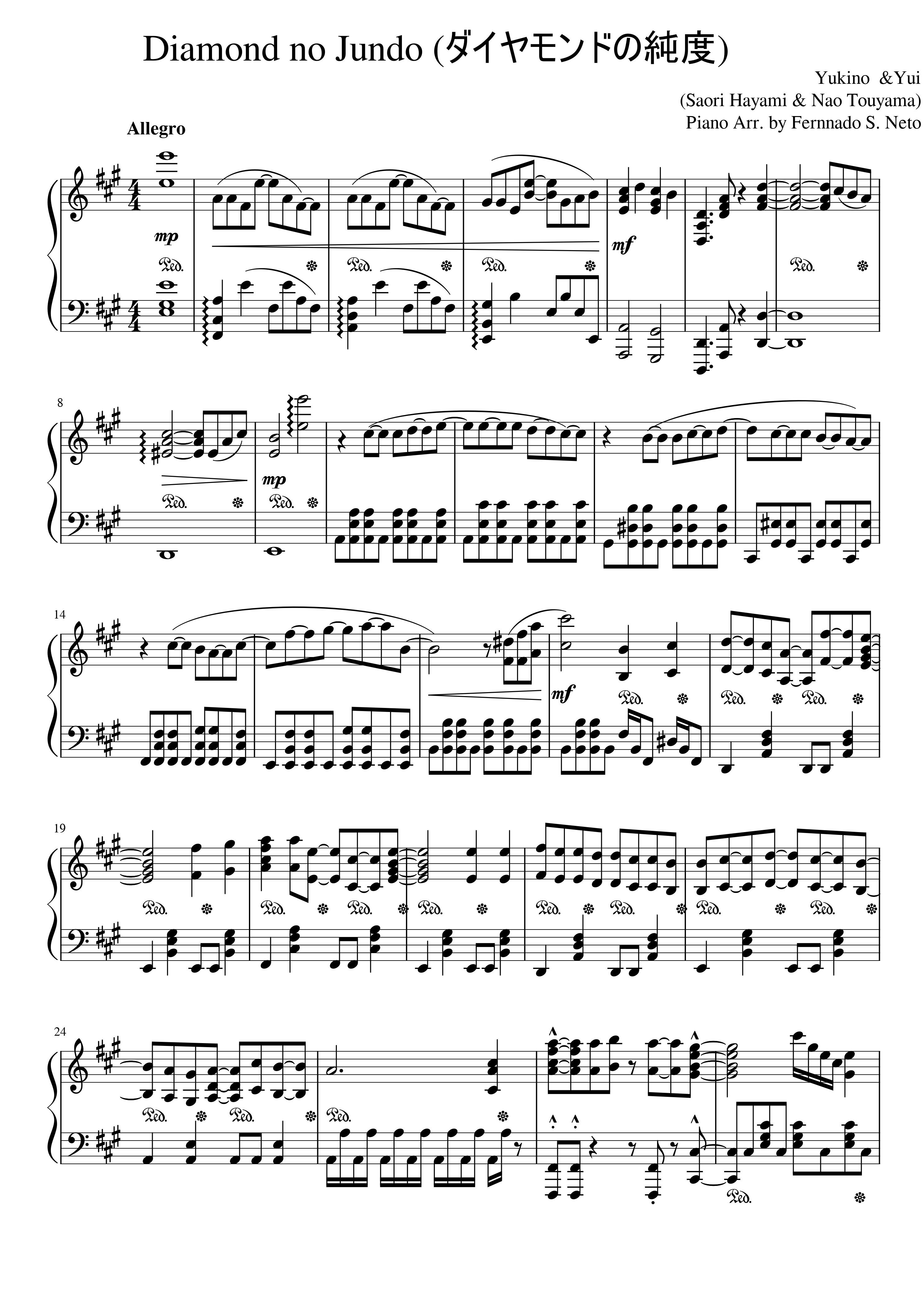 Diamond no Jundo (ダイヤモンドの純度)