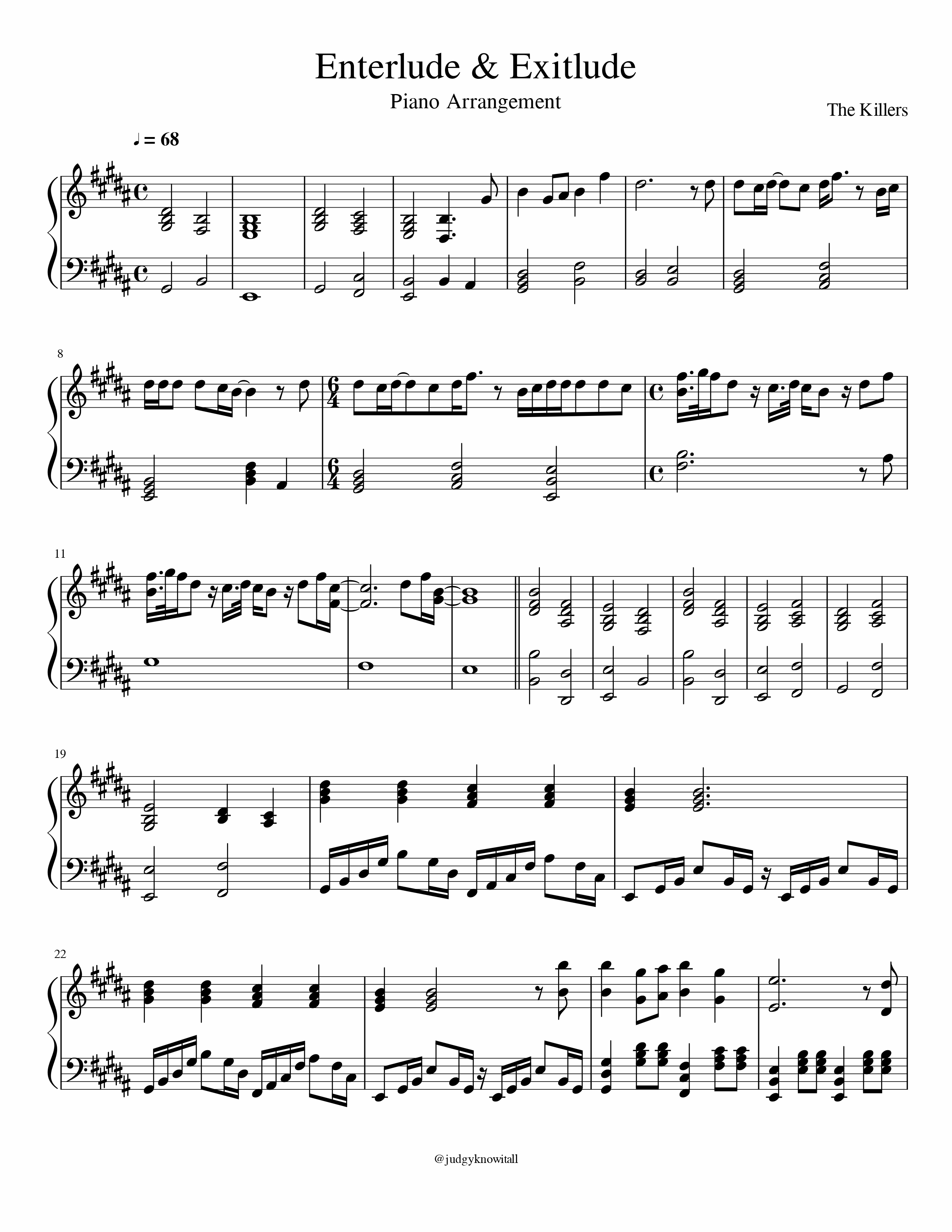 Enterlude &amp; Exitlude