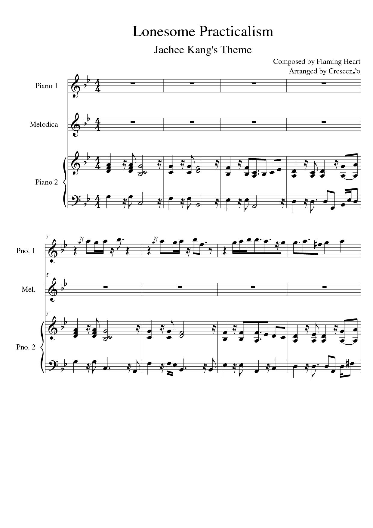 Lonesome Practicalism (Jaehee Kang's Theme)