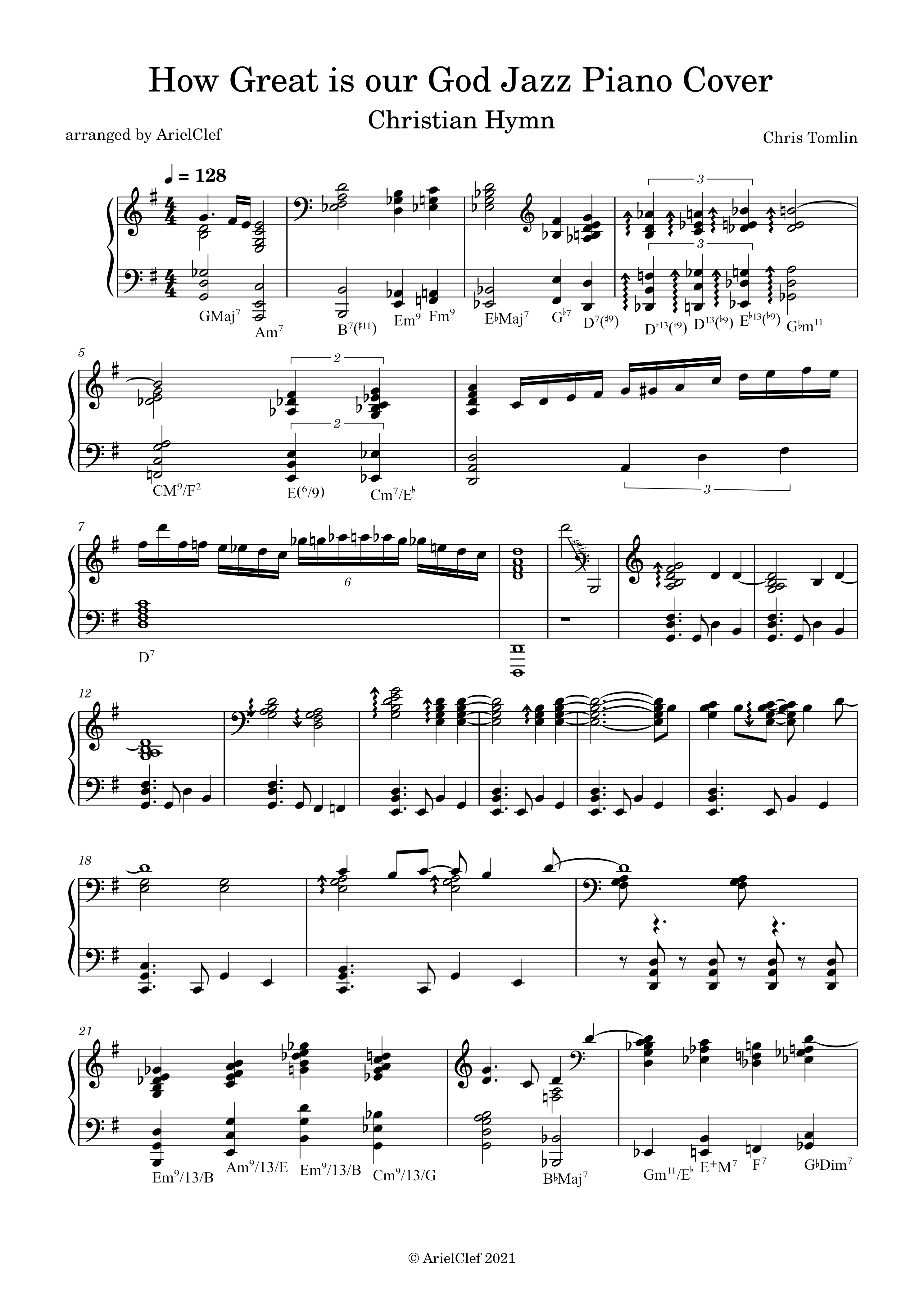 How Great Is Our God Gospel Jazz ArielClef