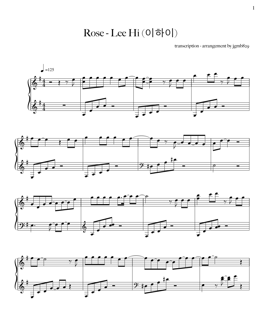 Rose Lee Hi sheet music Sheethost