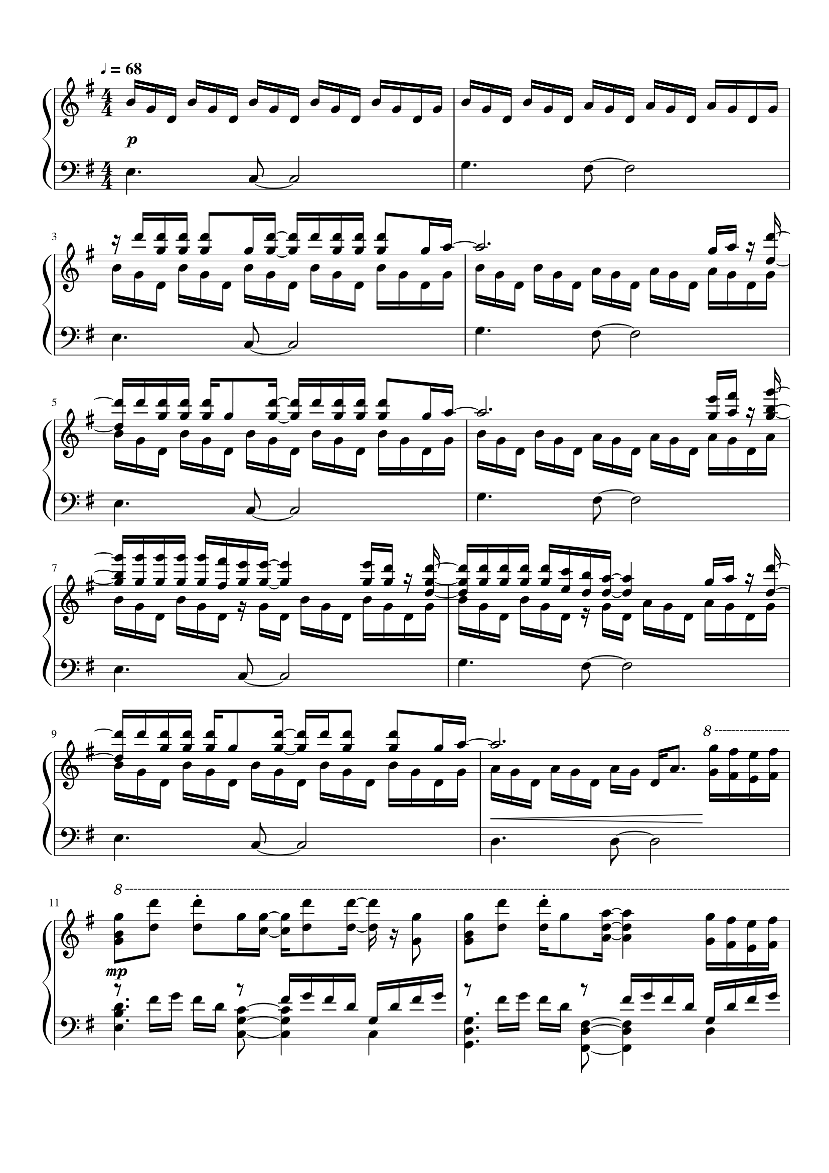 Goodbye (再见) sheet music | Sheethost