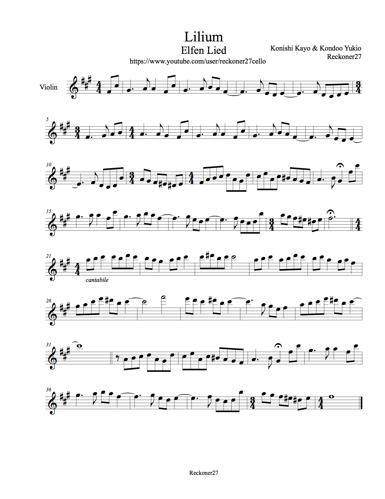 Lilium Violin Sheet Music: Master Masterpieces with Elegant Violin Arrangements