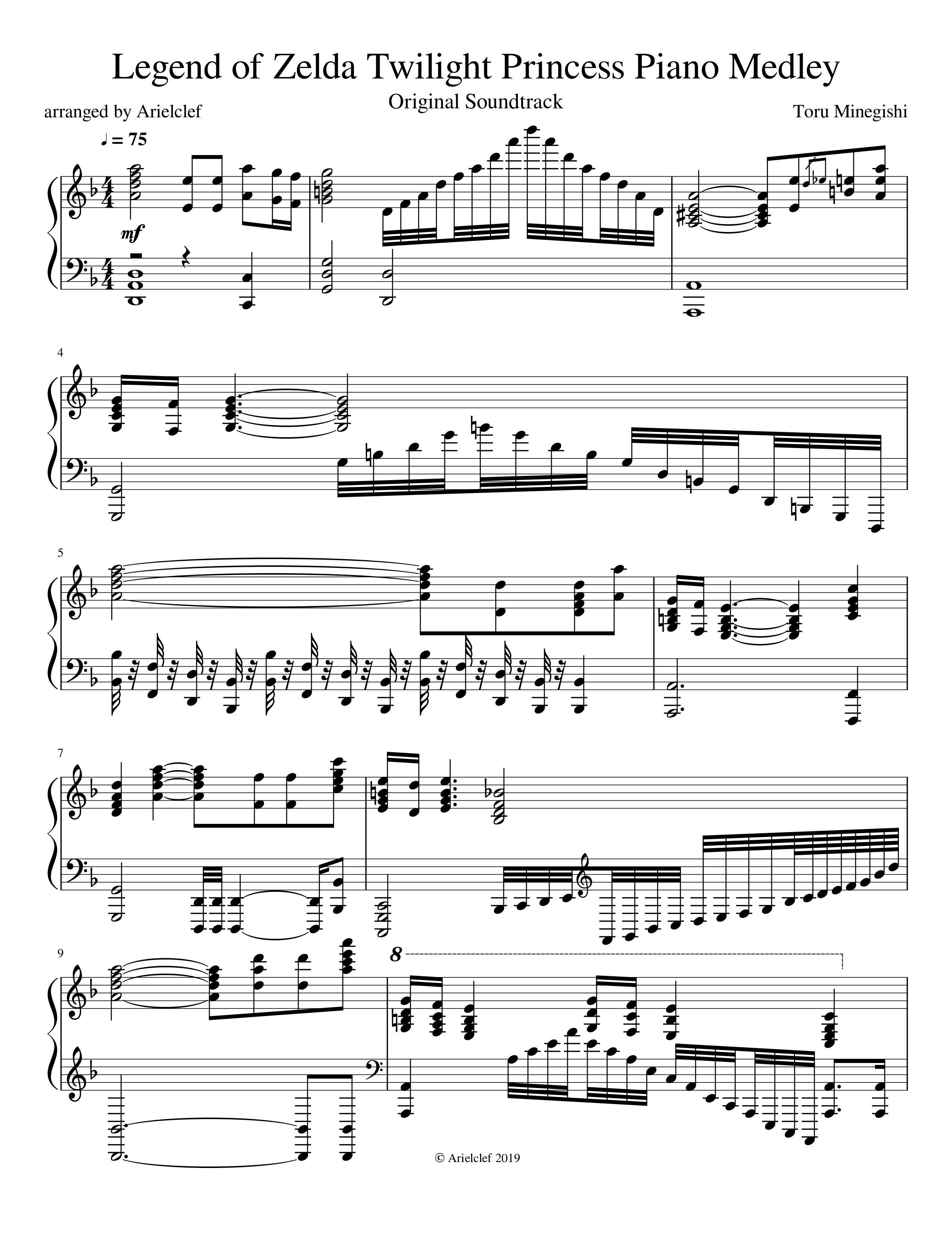 Legend of Zelda OST Twilight Princess Piano Medley – Legend of Zelda