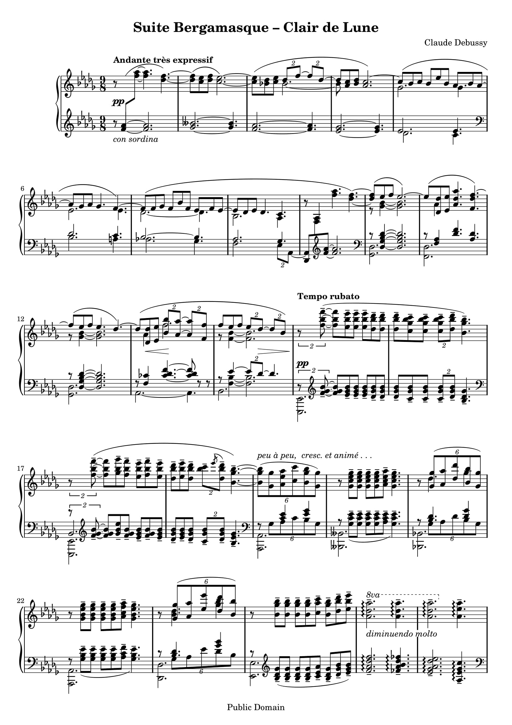 Clair de Lune – Shigatsu Wa Kimi No Uso sheet music | Sheethost