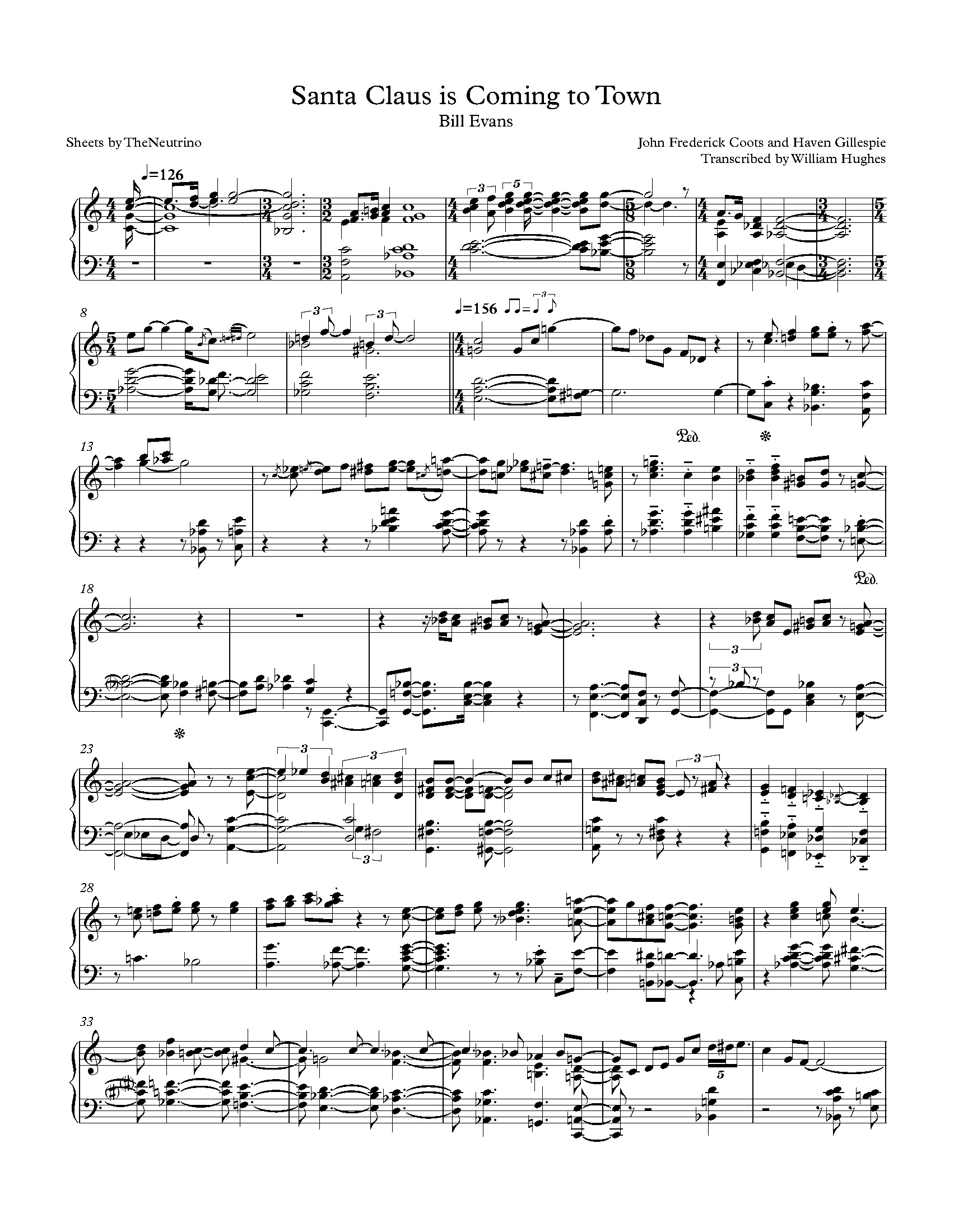 Santa Claus is Coming to Town – A Jazz Cafe Christmas sheet music | Sheethost